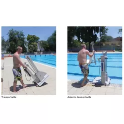 Elevador a batería para piscina Modelo 600 de 120 kgs