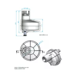 Nicho Mini de Acople Rápido piscina hormigón