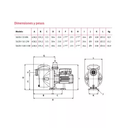 Bomba piscina Espa Silen I 50 12M