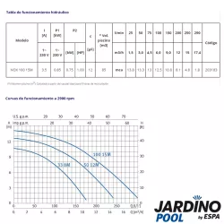 Bomba piscina Jardino Pool Nox 100 15M