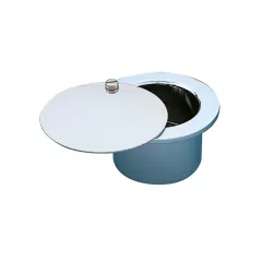 Boquilla aspiración con tapa deslizante inox 2"