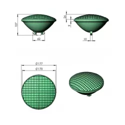 Lámpara PAR56 foco piscina 