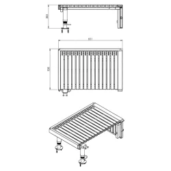 Plataforma Podiums extremo izquierdo
