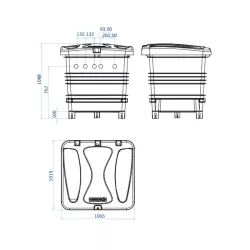 Caseta enterrada Ramses Aster 550 Sena 1 cv