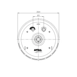 Boquilla nado contracorriente redonda para AP