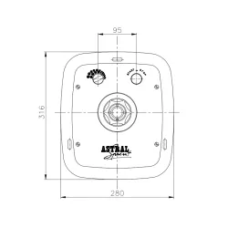 Boquilla nado contracorriente rectangular para AI