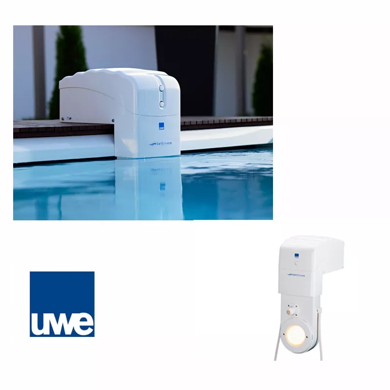 Nadador contracorriente portable UWE Trevi con luz