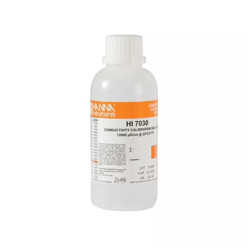 Solución Hanna calibración CE 12880 microS/cm (230 ml)