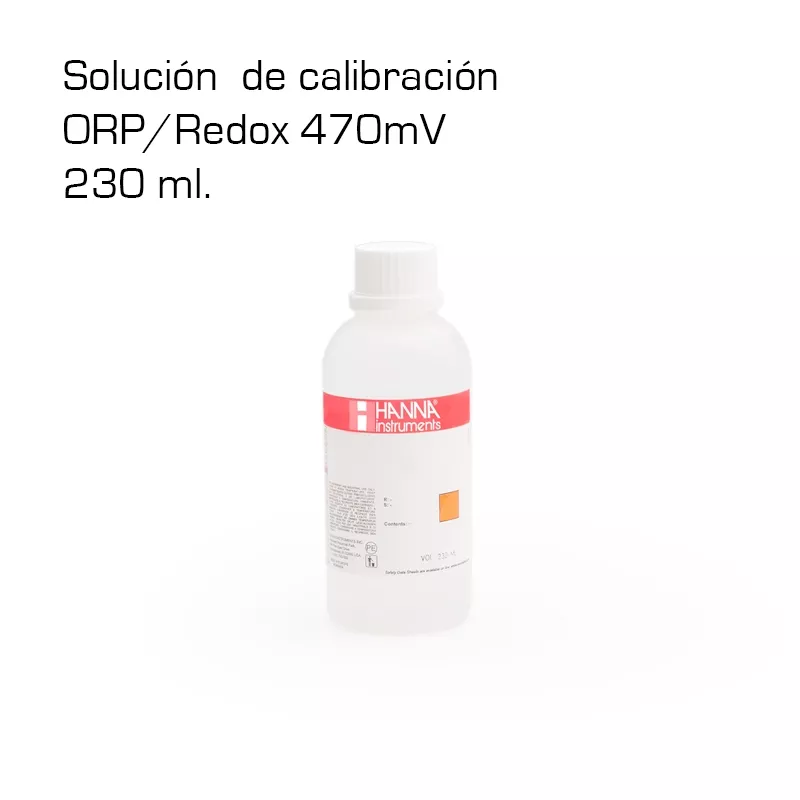 Solución Hanna ORP 470 mV, 230 ml