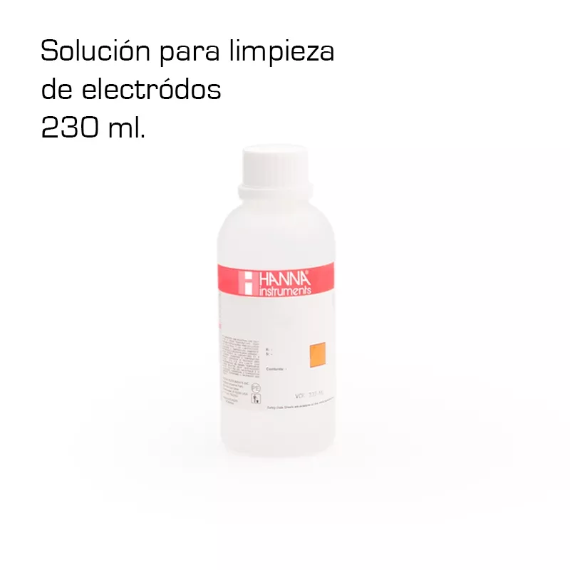 Solución Hanna para limpieza electrodos 230 ml