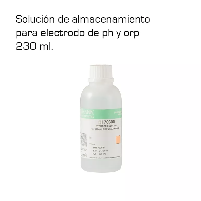 Solución Hanna almacenamiento electrodo 230 ml