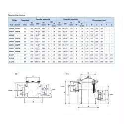Prefiltro Aral 11 l. Astralpool Bridas DN 100  DN 80