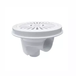 Sumidero circular D. 200 con rejilla plana