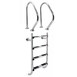 Escalera 2 componentes AISI-316 3 peldaños antideslizantes