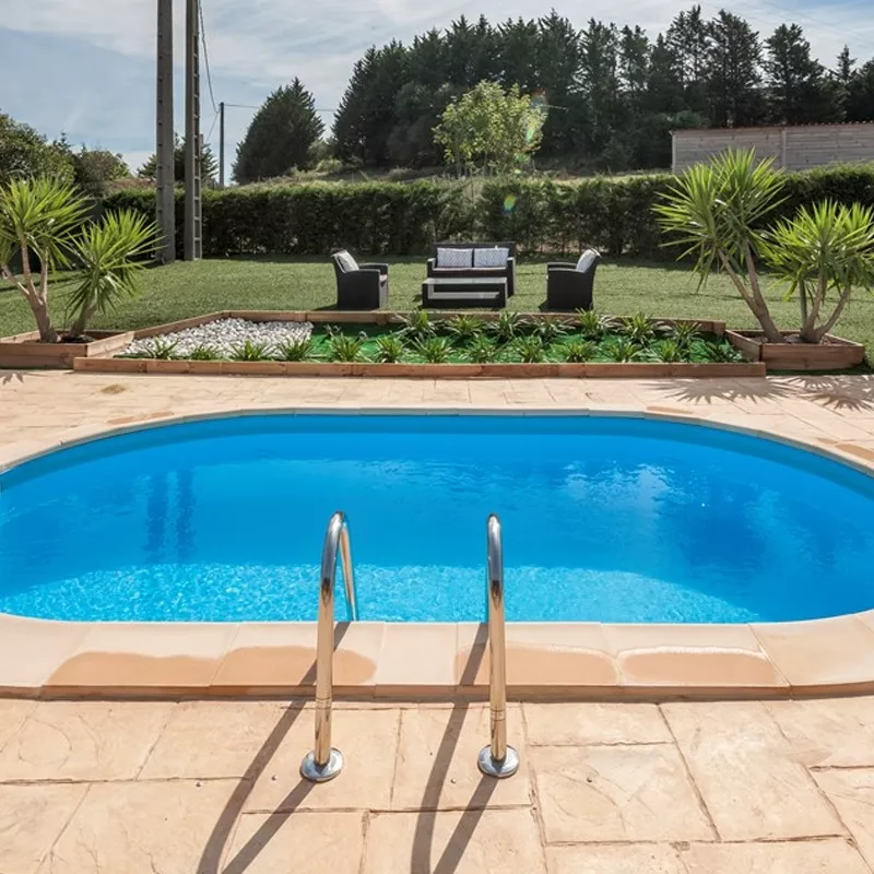 Piscina enterrada Gre serie Moorea de 700 x 320