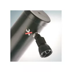 Ducha solar para piscina y jardín 25 l. GRE curvada