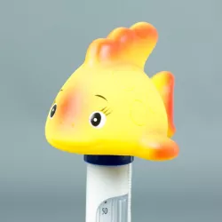 Termómetro flotante pez amarillo