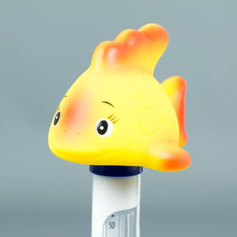 Termómetro flotante pez amarillo