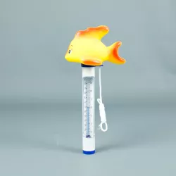 Termómetro flotante pez amarillo