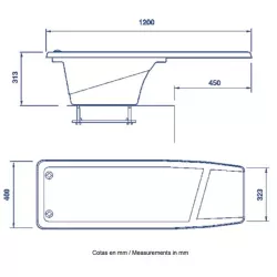 Palanca para piscina Dynamic 1200