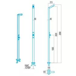 Ducha piscina AstralPool temporizada 1 rociador
