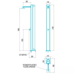 Ducha solar Niágara