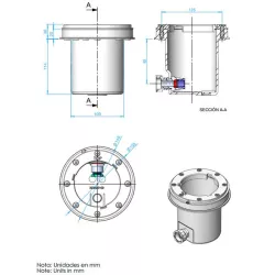 Nicho para foco piscina Mini