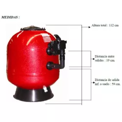 Filtro depuradora para piscina Serie 92 D.950