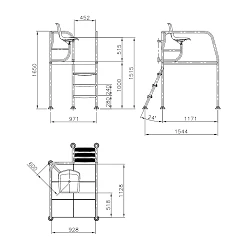 Silla socorrista H-1000 multiusos