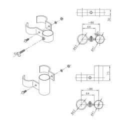 Soporte sombrilla para silla socorrista