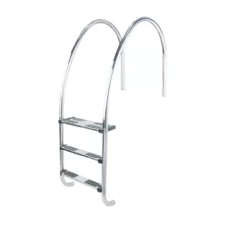 Escalera Astralpool para piscina con rebosadero de 3 peldaños