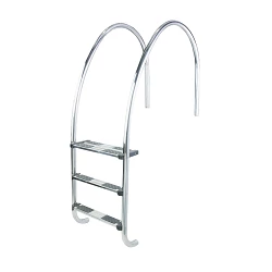 Escalera Astralpool para piscina con rebosadero de 4 peldaños