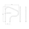 Pasamanos Astralpool para salida piscina 800 x 800 (empotrar)