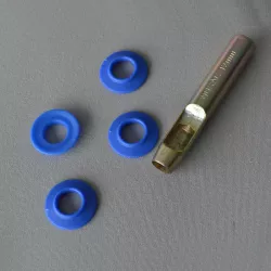 Kit 10 ojales de desagüe + perforador