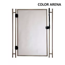 Puerta para valla piscina Alvifence 16 mm negra