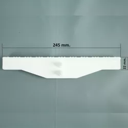 Rejilla rebosadero piscina Coral para curvas 22/245 mm