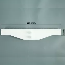 Rejilla rebosadero piscina Coral para curvas 22/295 mm