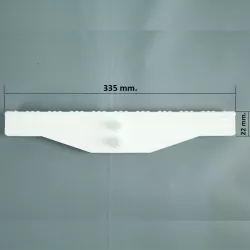 Rejilla rebosadero piscina Coral para curvas 22/335 mm