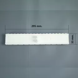 Rejilla rebosadero piscina Coral para curvas 35/295 mm