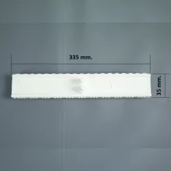 Rejilla rebosadero piscina Coral para curvas 35/335 mm