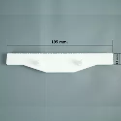 Rejilla rebosadero piscina Coral para rectas 22/195 mm