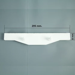 Rejilla rebosadero piscina Coral para rectas 22/295 mm