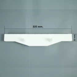 Rejilla rebosadero piscina Coral para rectas 22/335 mm