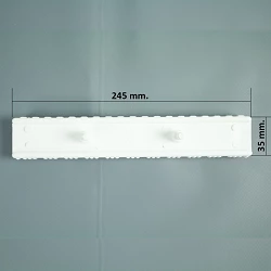 Rejilla rebosadero piscina Coral para rectas 35/245 mm