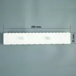 Rejilla rebosadero piscina Coral para rectas 35/295 mm