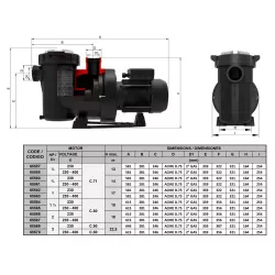 Bomba piscina Astralpool Victoria Plus Silent 1,5 CV mono
