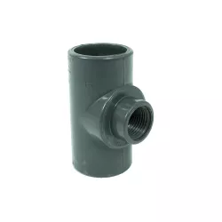 Te Mixta D.32 encolar con centro roscado 1/2"