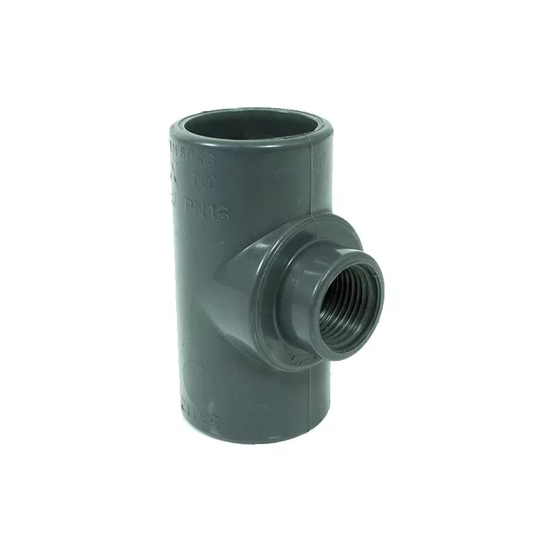 Te Mixta D.32 encolar con centro roscado 1/2"