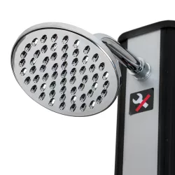 Ducha solar GRE 35 litros en 2 piezas (PVC) con grifo lavapiés
