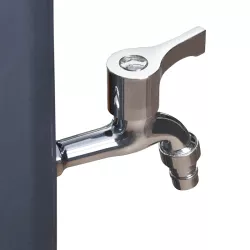 Ducha solar GRE 25 litros con grifo lavapiés